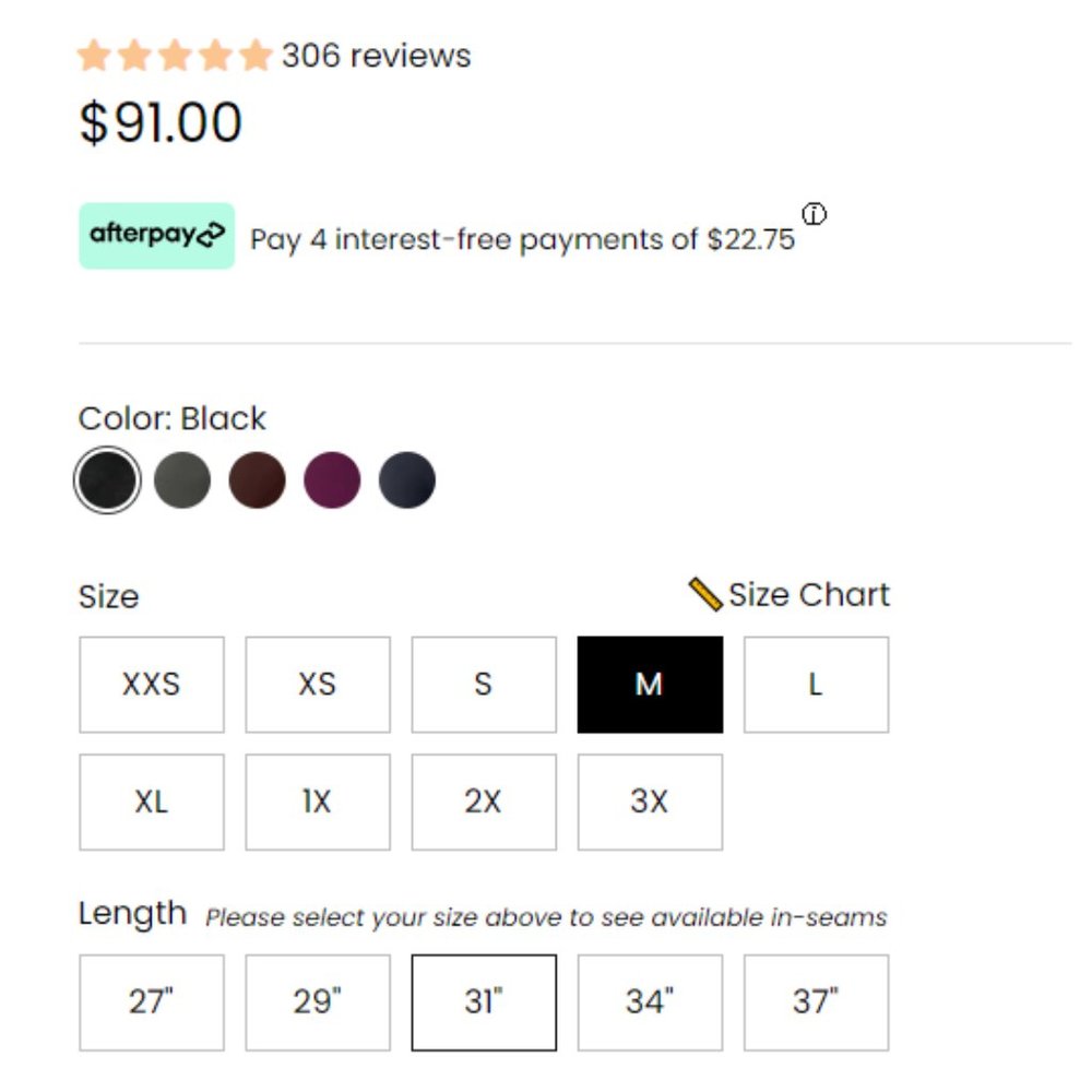 BNWT Popflex Crisscross Hourglass® Flared Legging with Pockets (Soft Touch) - Picture 5 of 6